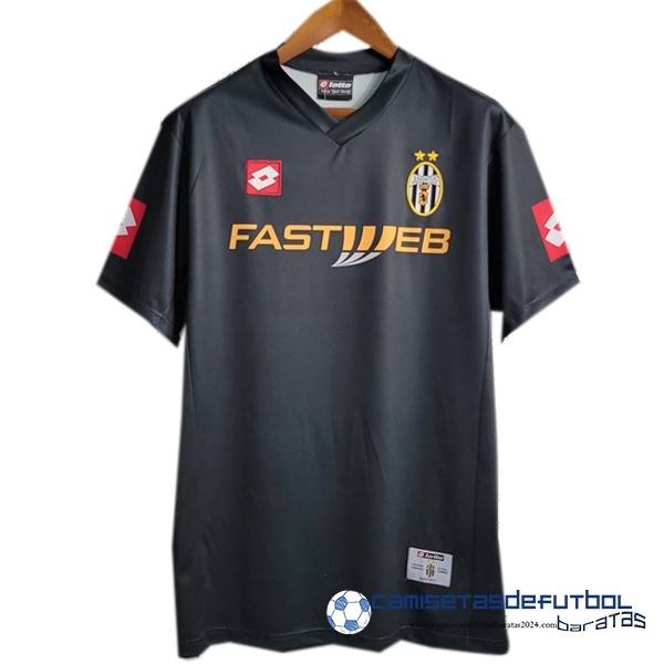 Lotto Segunda Camiseta Juventus Retro Equipación 2001 2002 Negro