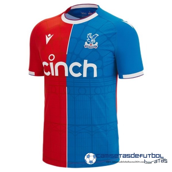 Macron Tailandia Casa Camiseta Crystal Palace Equipación 2023 2024 Azul Rojo