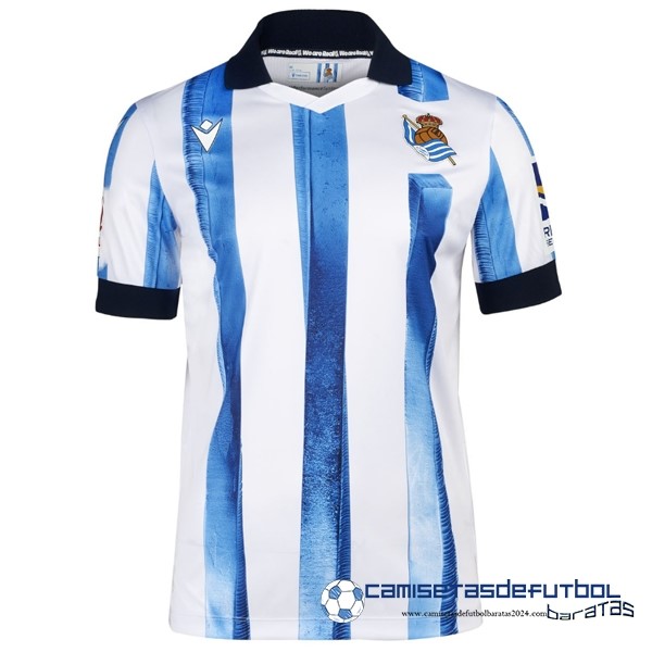 Macron Tailandia Casa Camiseta Real Sociedad Equipación 2023 2024 Azul