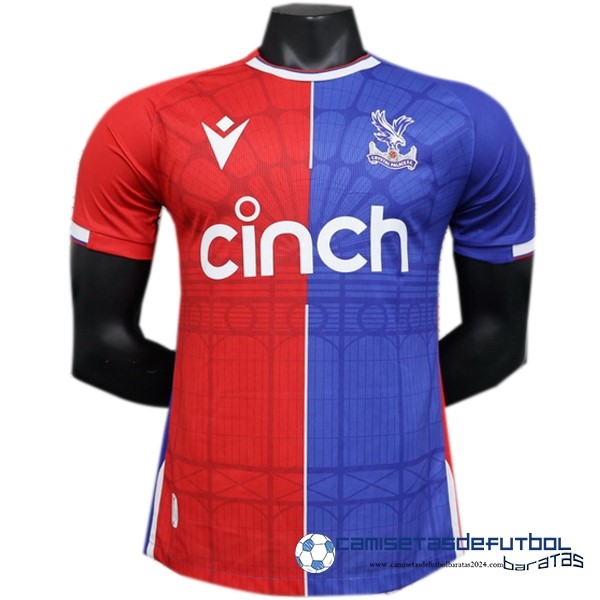 Macron Tailandia Casa Jugadores Camiseta Crystal Palace Equipación 2023 2024 Azul Rojo