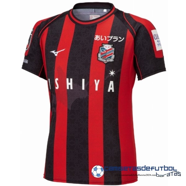 Mizuno Tailandia Casa Camiseta Hokkaido Consadole Sapporo Equipación 2023 2024 Rojo