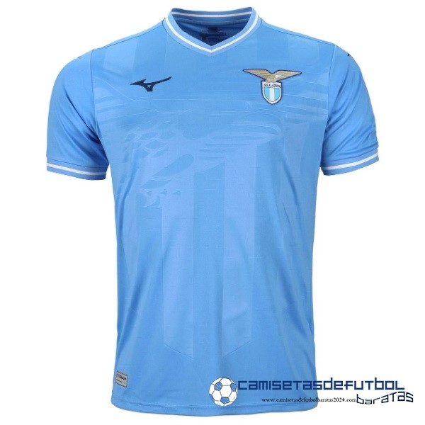 Mizuno Tailandia Casa Camiseta Lazio Equipación 2023 2024 Azul