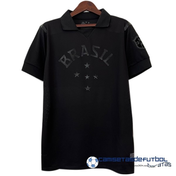Nike Camiseta Brasil Retro Equipación 2013 2014 Negro