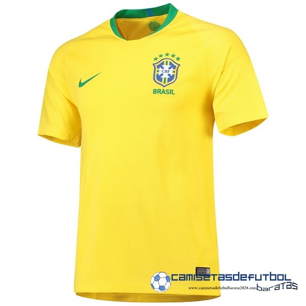 Nike Casa Camiseta Brasil Retro Equipación 2018 Amarillo