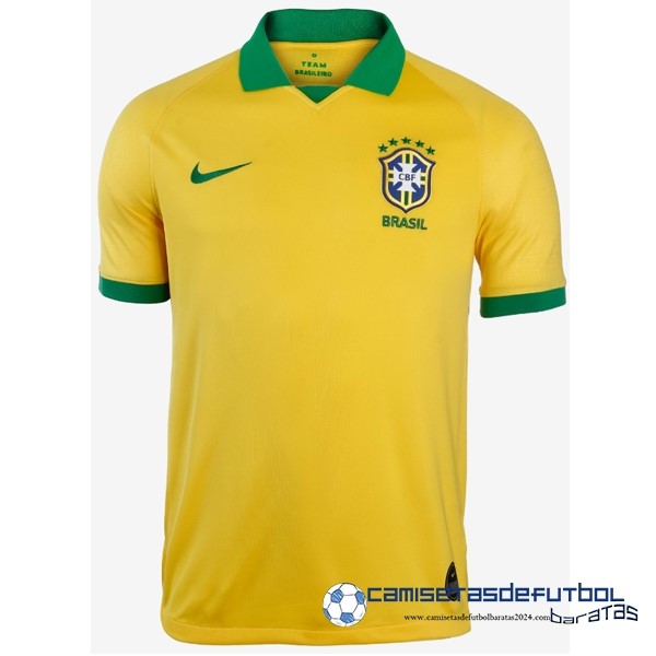 Nike Casa Camiseta Brasil Retro Equipación 2019 Amarillo