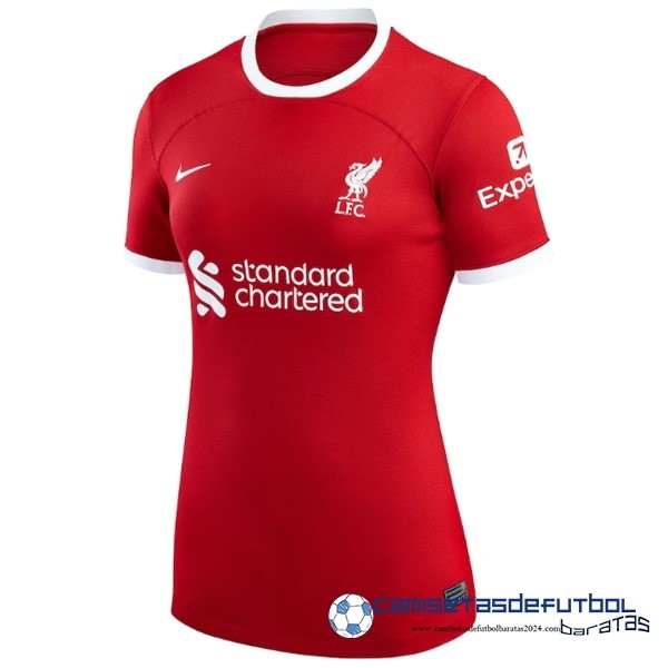 Nike Casa Camiseta Mujer Liverpool Equipación 2023 2024 Rojo