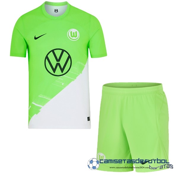 Nike Casa Conjunto De Hombre Wolfsburgo Equipación 2023 2024 Verde
