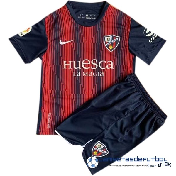 Nike Casa Conjunto De Niños Huesca 2022 Equipación 2023 Rojo Negro