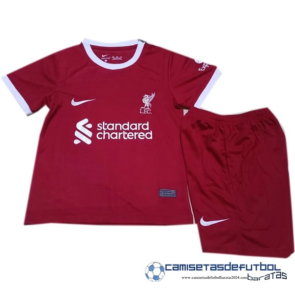 Nike Concepto Conjunto De Niños Liverpool Equipación 2023 2024 Rojo