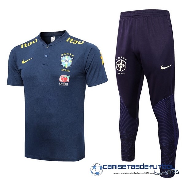 Nike Conjunto Completo Polo Brasil 2022 Azul Marino