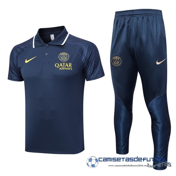 Nike Conjunto Completo Polo Paris Saint Germain Equipación 2023 2024 Azul Marino