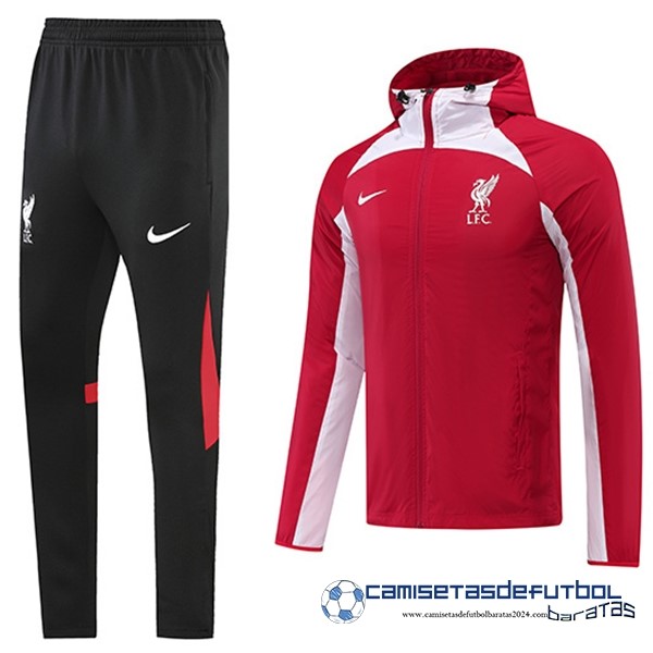 Nike Conjunto Completo Rompevientos Liverpool 2022 Equipación 2023 Negro Rojo