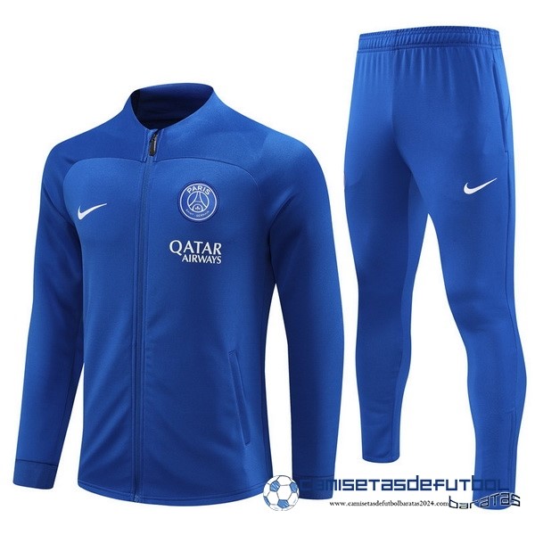Nike Conjunto Completo Ropa Deportiva Con Cremallera Larga Paris Saint Germain 2022 Equipación 2023 I Azul