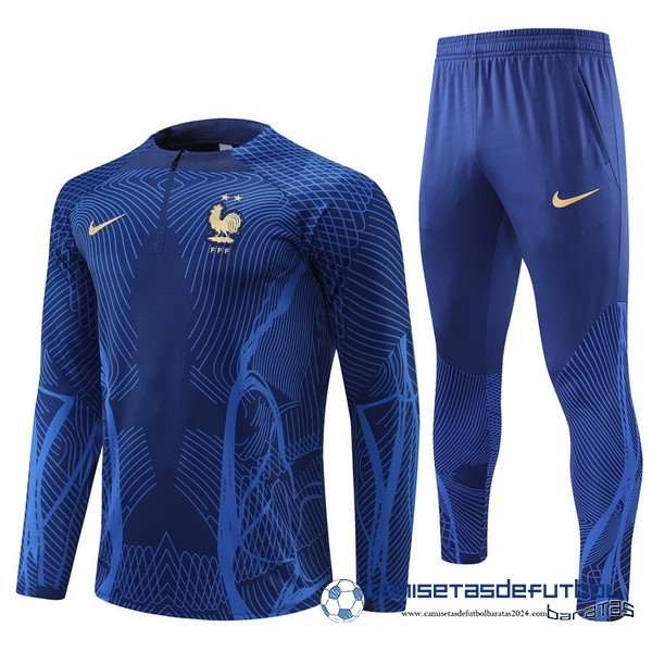 Nike Conjunto Completo Sudadera Entrenamiento Francia 2022 Azul I Marino