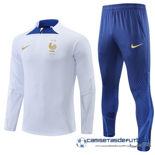 Nike Conjunto Completo Sudadera Entrenamiento Francia 2022 Blanco II Azul