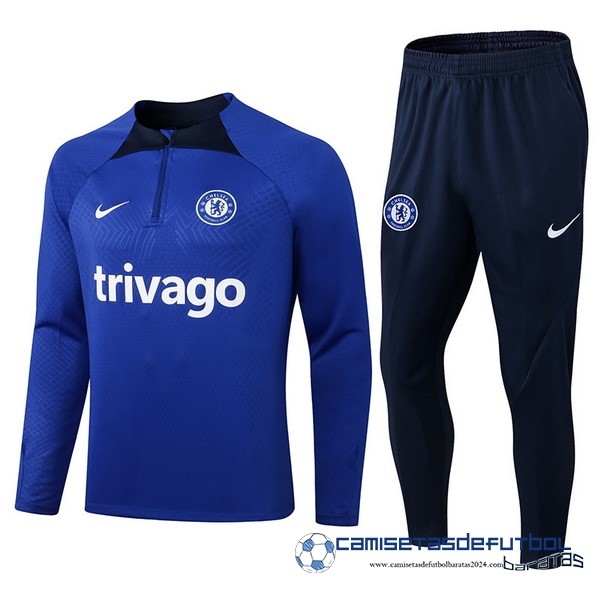 Nike Conjunto Completo Sudadera Entrenamiento Jugadores Chelsea 2022 Equipación 2023 Azul