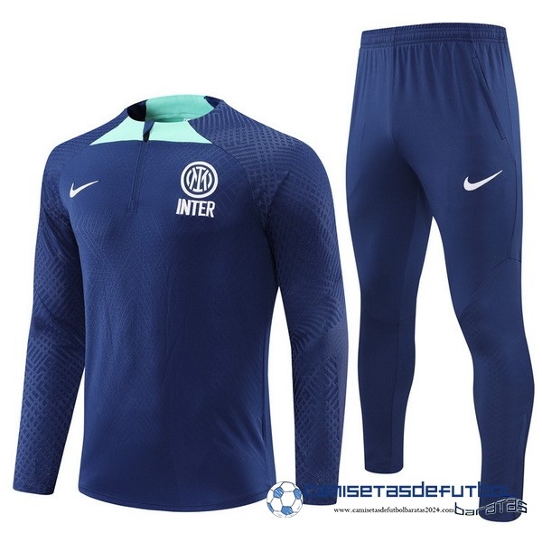 Nike Conjunto Completo Sudadera Entrenamiento Jugadores Inter Milán 2022 Equipación 2023 Azul