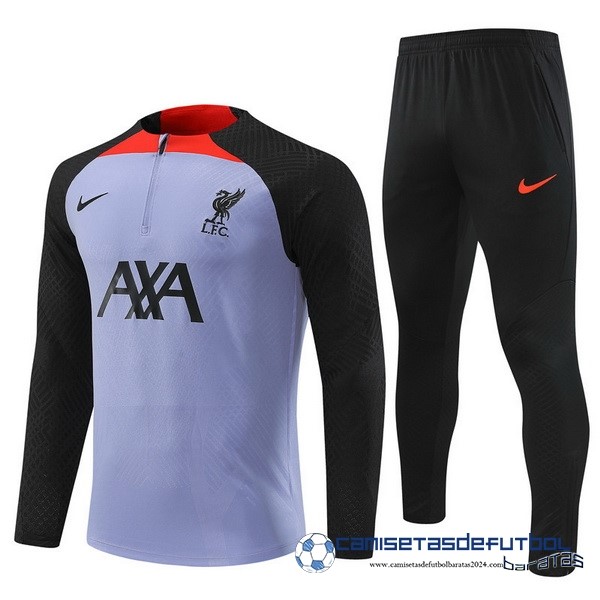 Nike Conjunto Completo Sudadera Entrenamiento Jugadores Liverpool 2022 Equipación 2023 Purpura Negro