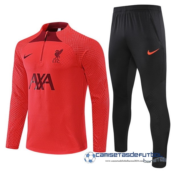 Nike Conjunto Completo Sudadera Entrenamiento Jugadores Liverpool 2022 Equipación 2023 Rojo Negro