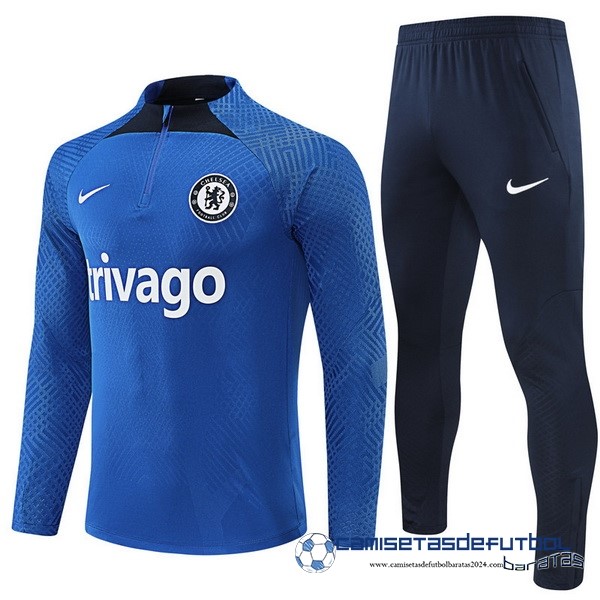 Nike Conjunto Completo Sudadera Entrenamiento Jugadores Niños Chelsea 2022 Equipación 2023 I Azul
