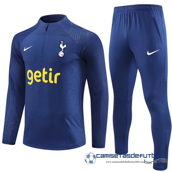Nike Conjunto Completo Sudadera Entrenamiento Jugadores Niños Tottenham Hotspur Equipación 2023 2024 Azul Marino