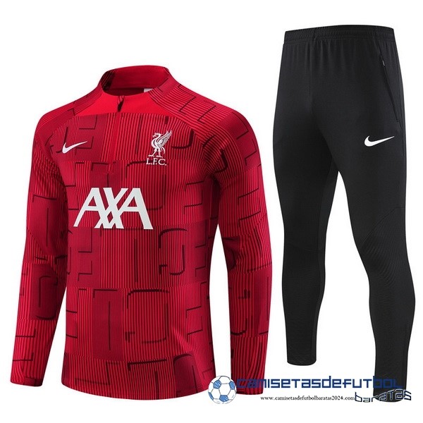 Nike Conjunto Completo Sudadera Entrenamiento Liverpool 2022 Equipación 2023 Rojo I Negro