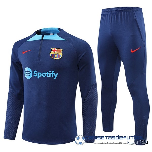 Nike Conjunto Completo Sudadera Entrenamiento Niños Barcelona 2022 Equipación 2023 Azul Marino