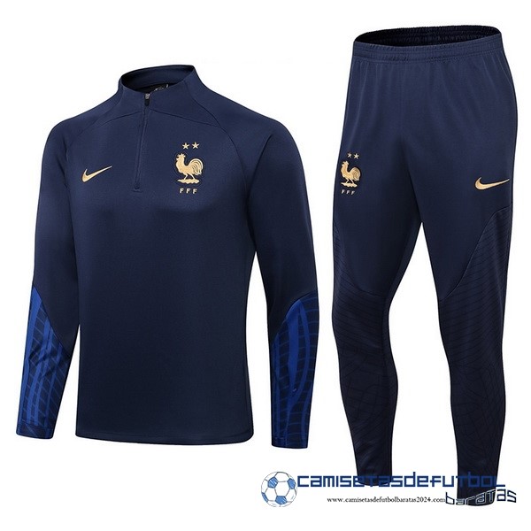 Nike Conjunto Completo Sudadera Entrenamiento Niños Francia 2022 Azul III Marino