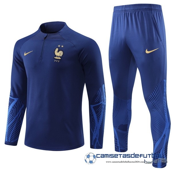 Nike Conjunto Completo Sudadera Entrenamiento Niños Francia 2022 Azul Marino