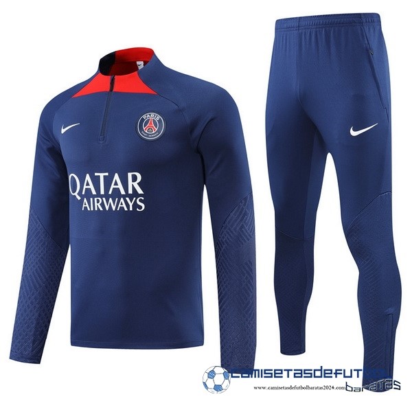 Nike Conjunto Completo Sudadera Entrenamiento Niños Paris Saint Germain 2022 Equipación 2023 Azul Rojo