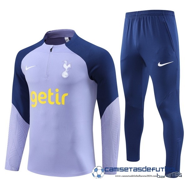 Nike Conjunto Completo Sudadera Entrenamiento Niños Tottenham Hotspur Equipación 2023 2024 Purpura Azul