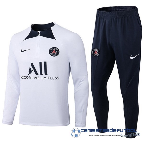 Nike Conjunto Completo Sudadera Entrenamiento Paris Saint Germain 2022 Equipación 2023 Blanco Negro