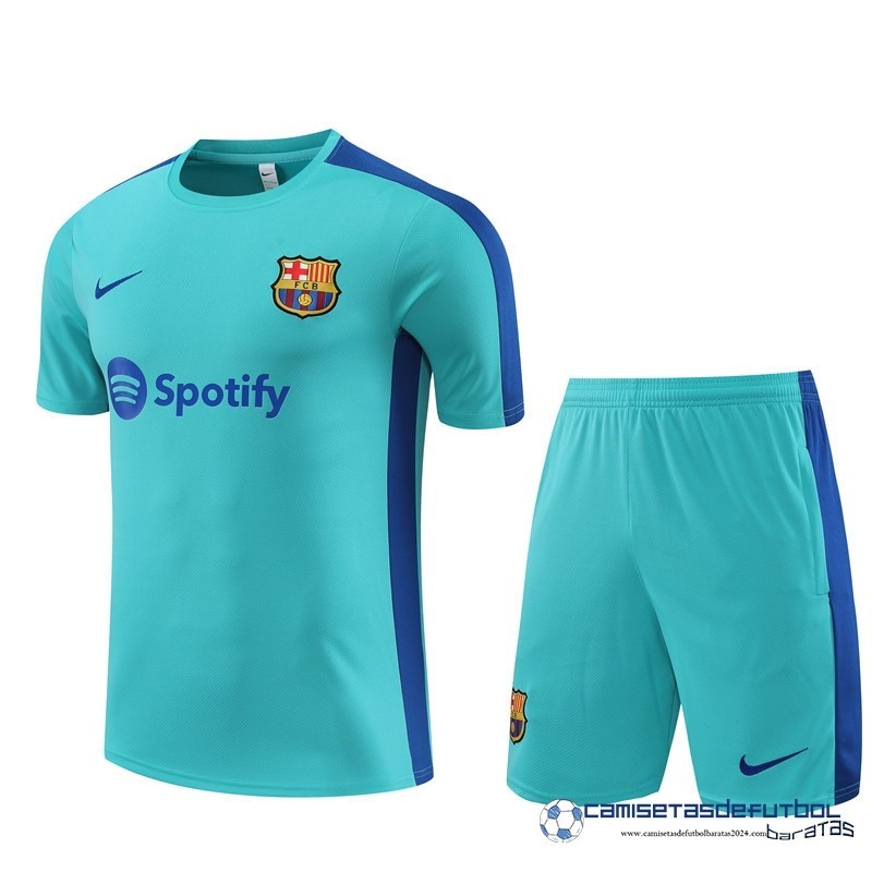 Nike Entrenamiento Conjunto Completo Barcelona Equipación 2023 2024 Verde Azul