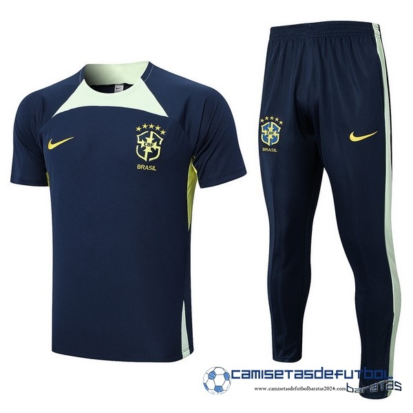 Nike Entrenamiento Conjunto Completo Brasil Equipación 2023 Azul Marino I Verde