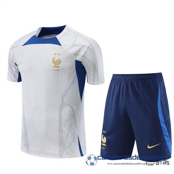Nike Entrenamiento Conjunto Completo Francia 2022 Blanco II Azul