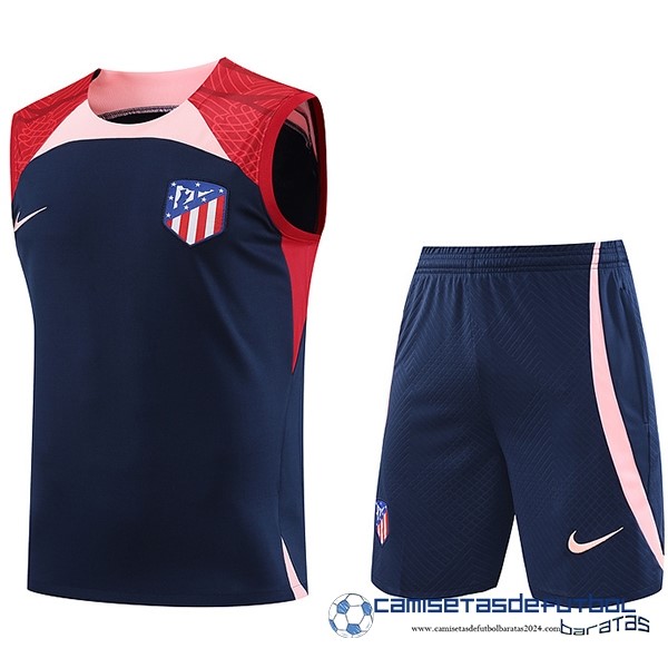 Nike Entrenamiento Sin Mangas Conjunto Completo Atlético Madrid Equipación 2023 2024 Azul Rojo