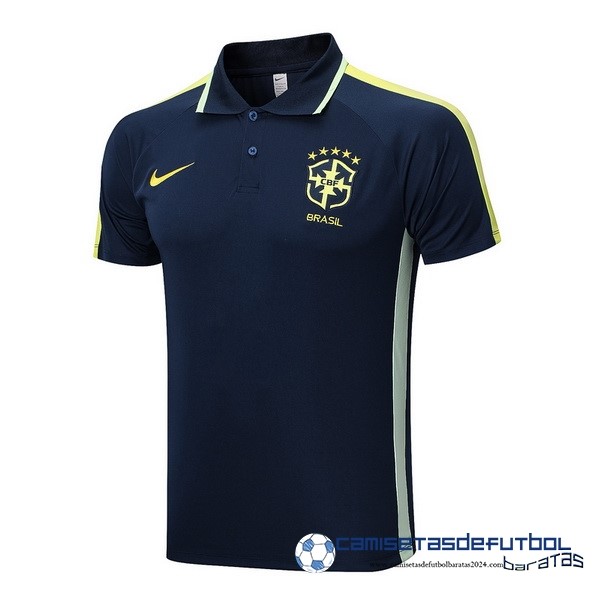 Nike Polo Brasil Equipación 2023 Azul Marino Verde