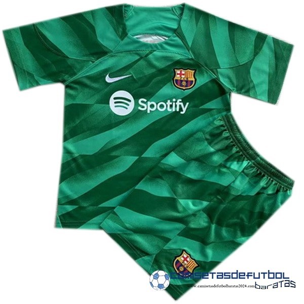 Nike Portero Conjunto De Hombre Barcelona Equipación 2023 2024 Verde