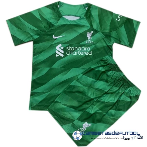 Nike Portero Conjunto De Niños Liverpool Equipación 2023 2024 Verde