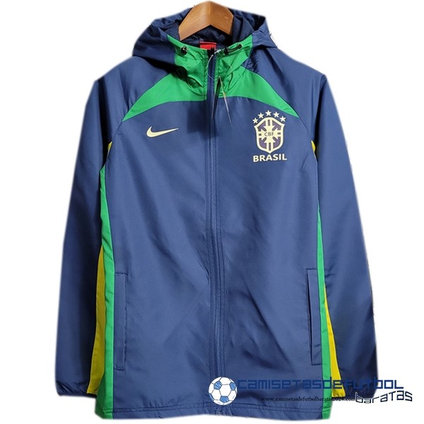 Nike Rompevientos Brasil Equipación 2023 Azul Marino Verde