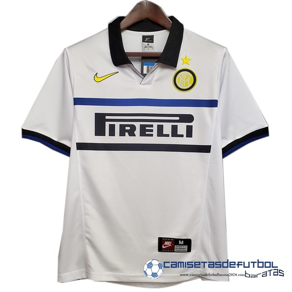 Nike Segunda Camiseta Inter Milán Retro Equipación 1998 1999 Blanco