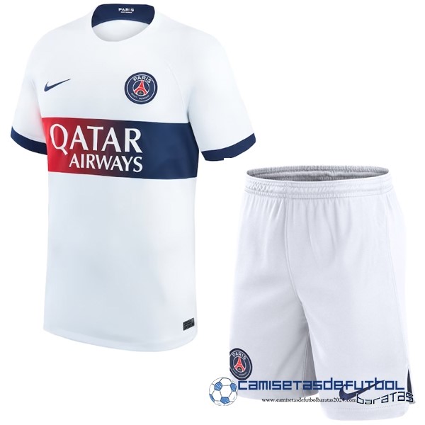 Nike Segunda Conjunto De Hombre Paris Saint Germain Equipación 2023 2024 Blanco
