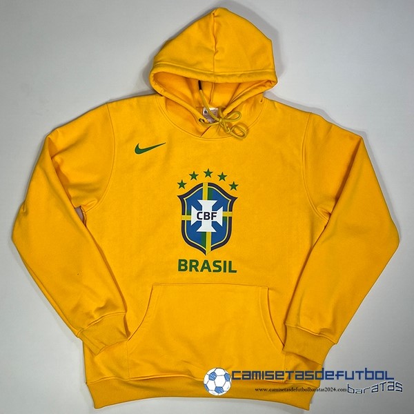Nike Sudaderas Con Capucha Brasil 2022 I Amarillo