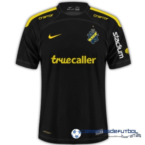 Nike Tailandia Casa Camiseta AIK Stockholm Equipación 2023 2024 Negro