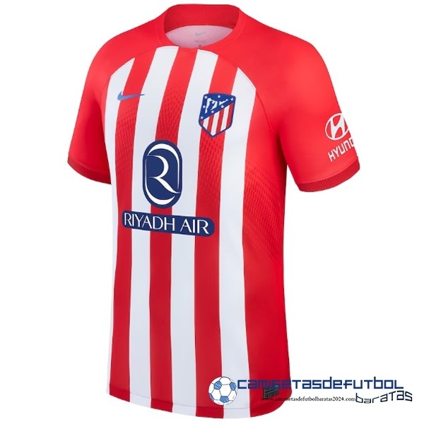 Nike Tailandia Casa Camiseta Atlético Madrid Equipación 2023 2024 Rojo Blanco