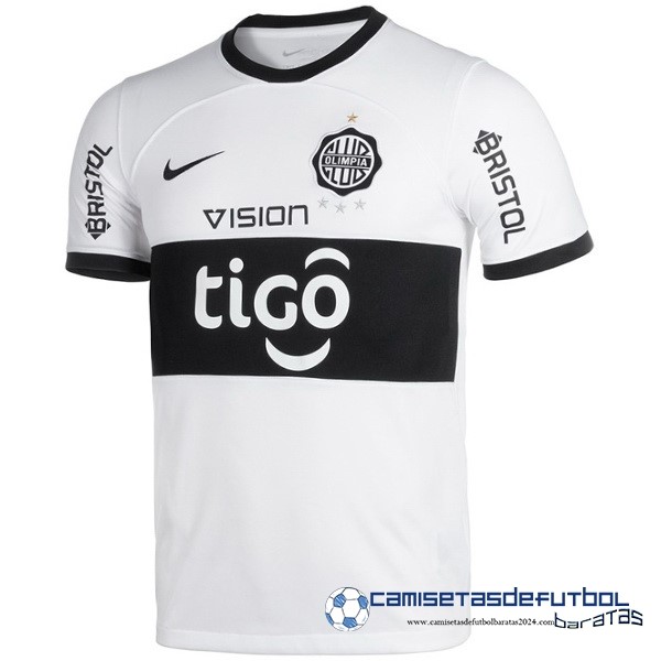 Nike Tailandia Casa Camiseta Club Olimpia Equipación 2023 2024 Blanco