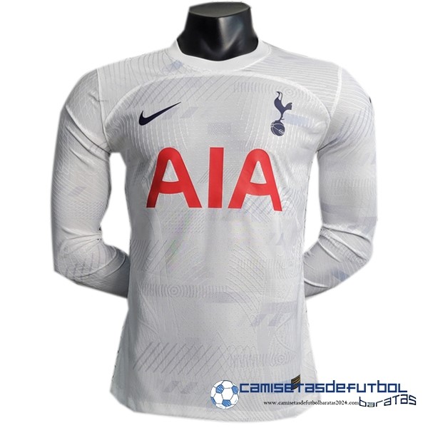 Nike Tailandia Casa Jugadores Manga Larga Tottenham Hotspur Equipación 2023 2024 Blanco