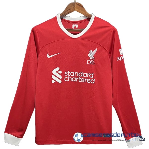 Nike Tailandia Casa Manga Larga Liverpool Equipación 2023 2024 Rojo