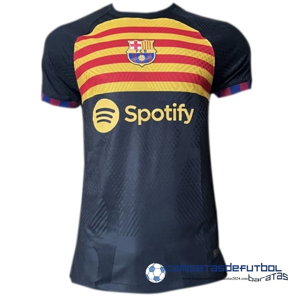 Nike Tailandia Concepto Jugadores Camiseta Barcelona Equipación 2023 2024 Negro Amarillo
