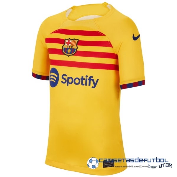 Nike Tailandia Cuarta Camiseta Barcelona 2022 Equipación 2023 Amarillo